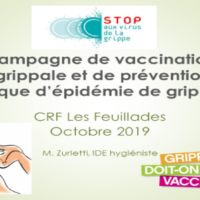 campagne de sensibilisation annuelle pour la vaccination antigrippale aux feuillades centre de rééducation Aix en Provence