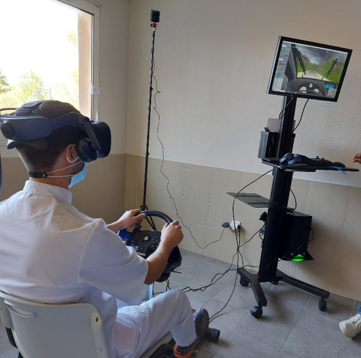 dispositif de Réalité Virtuelle au centre de rééducation les Feuillades à Aix en Provence 